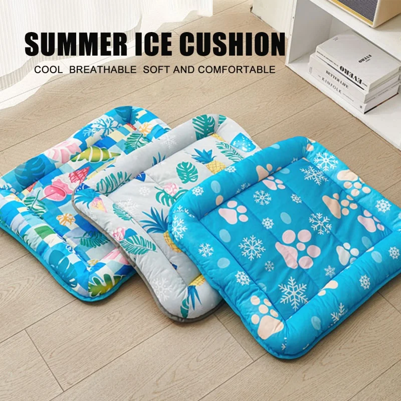 Almohadilla refrescante para gatos y perros con estampado de huellas - imagen 4