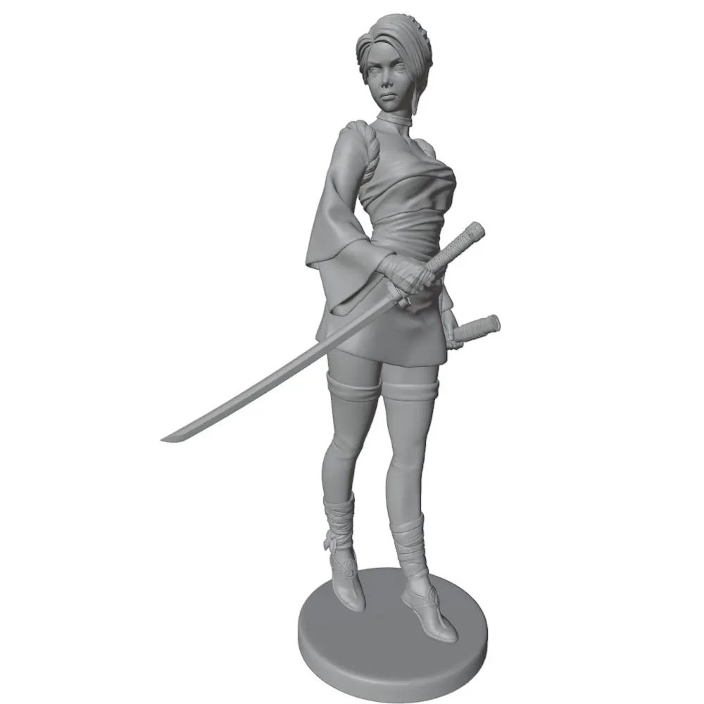 Guerrera femenina 1/24 en piezas