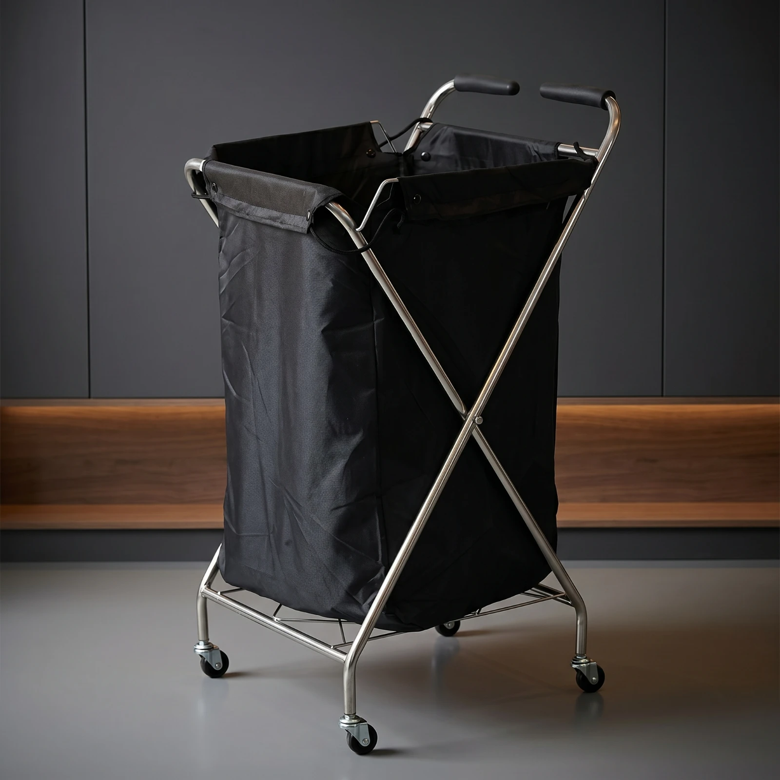 Cesto ropa plegable con ruedas para mascotas – Carrito rodante - imagen 5