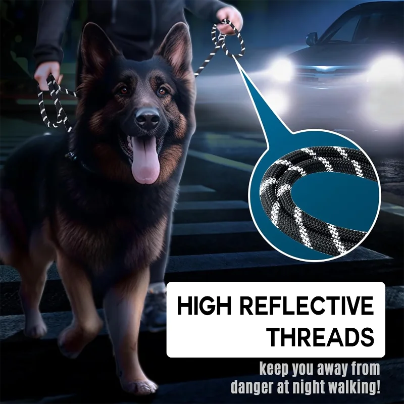 Correa larga reflectante para perros – 3M a 50M con asa acolchada - imagen 2