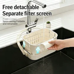 Colador plegable y expandible para fregadero, cesta filtradora