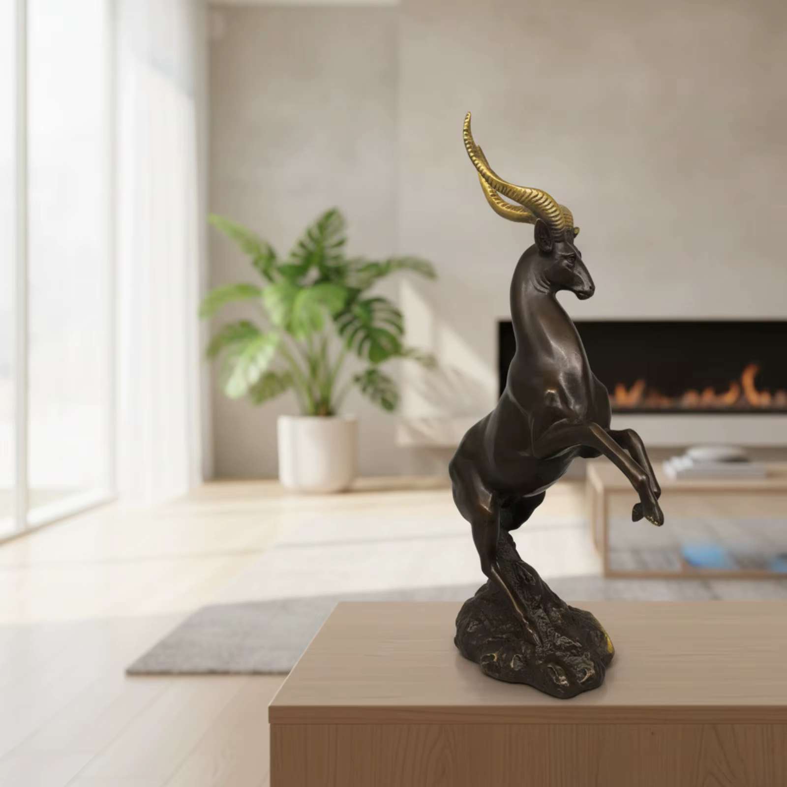 Estatuas decorativas de animales duraderas para sala y entrada - imagen 4