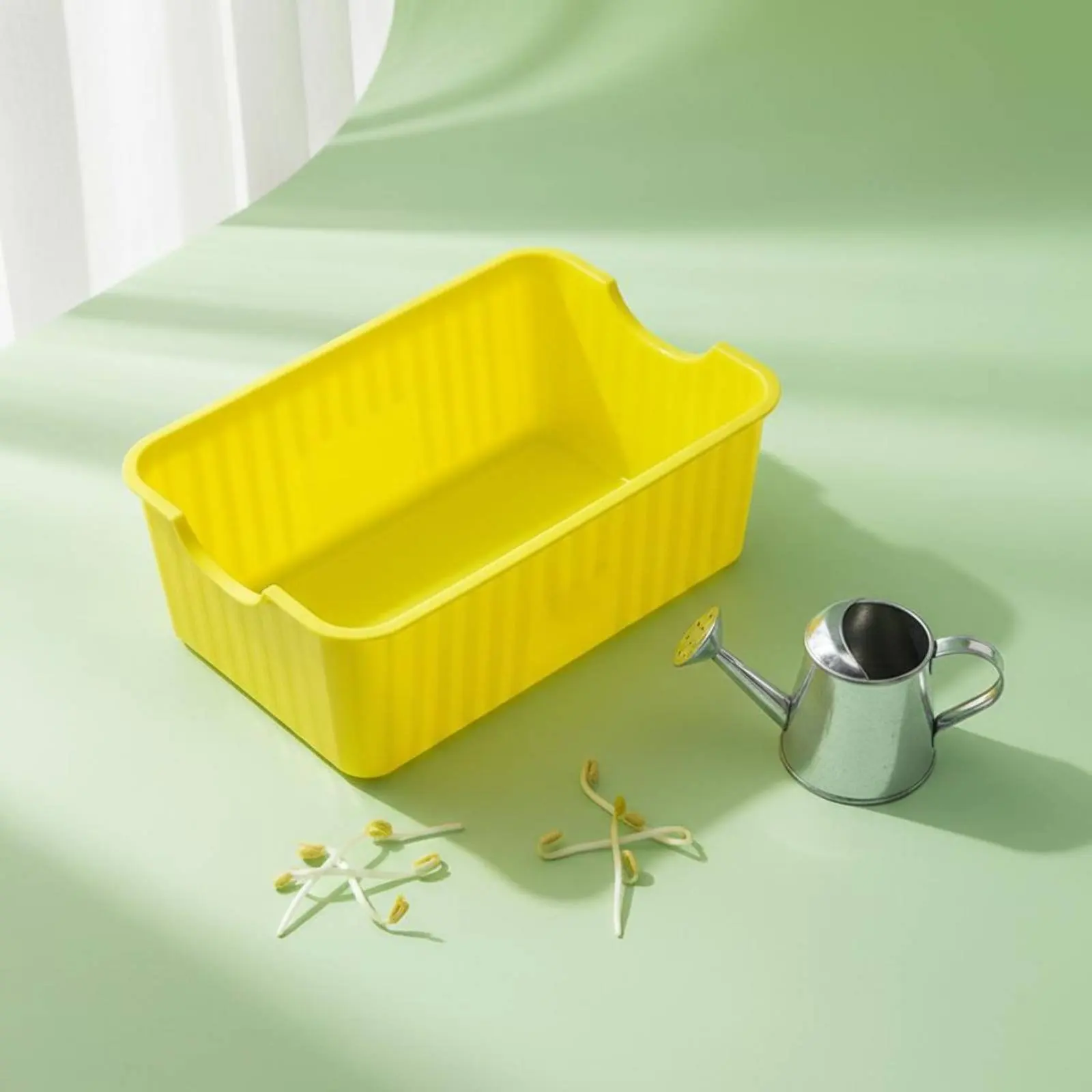 Germinador sin tierra para gatos: caja brotes frijol doble nivel - imagen 3