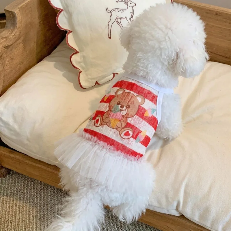 Chaleco vestido verano para perros y gatos pequeños - imagen 5