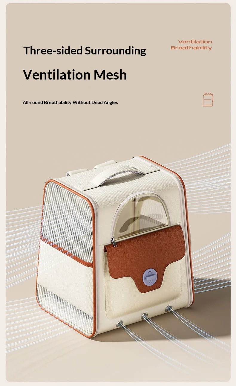 Detalle de la mochila con zona de transporte