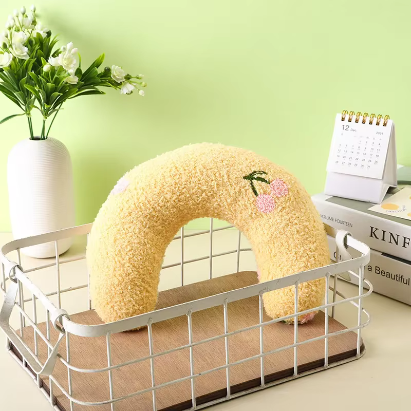Almohada de felpa en forma de U para gatos y perros: apoyo - imagen 3