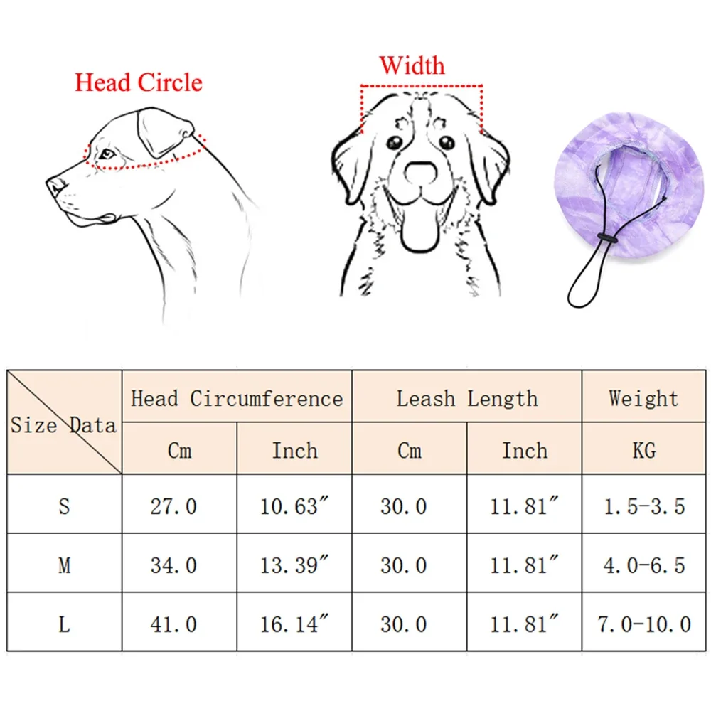 Sombrero de sol ajustable para mascota