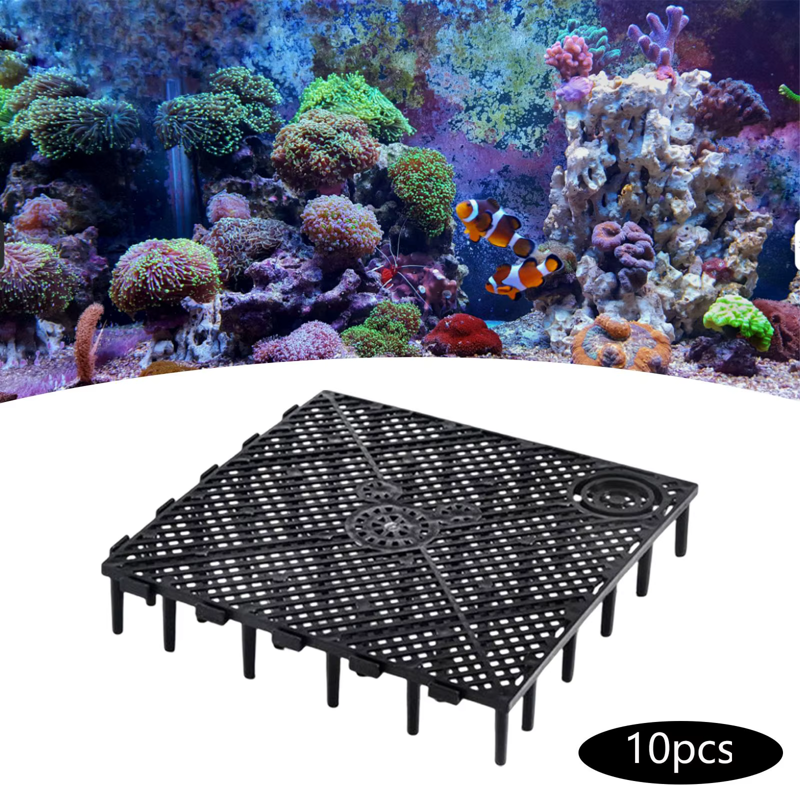 Placas de filtro de acuario instaladas