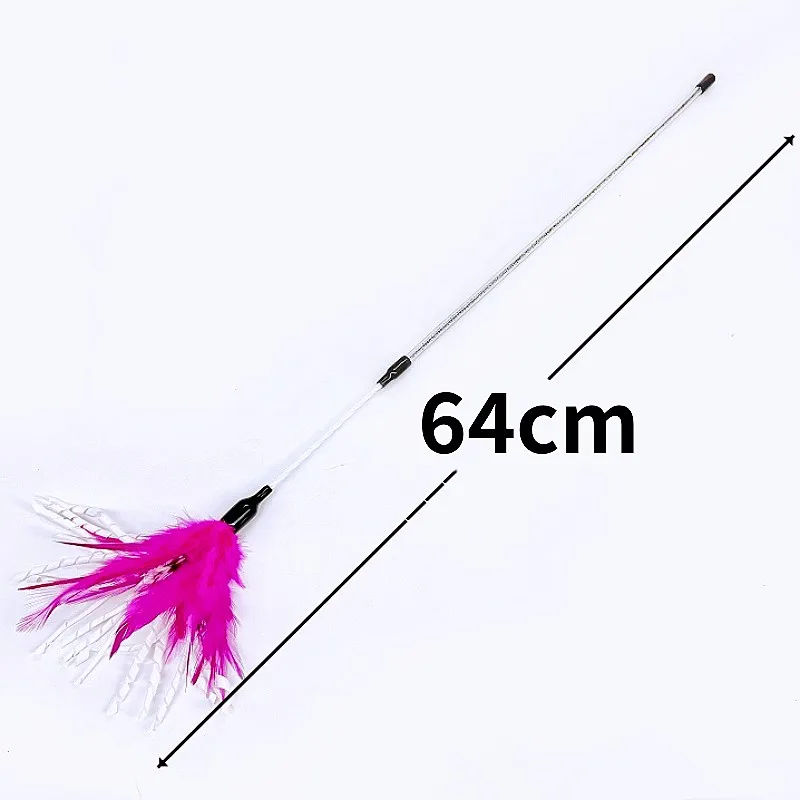 Campana del juguete para gatos con plumas