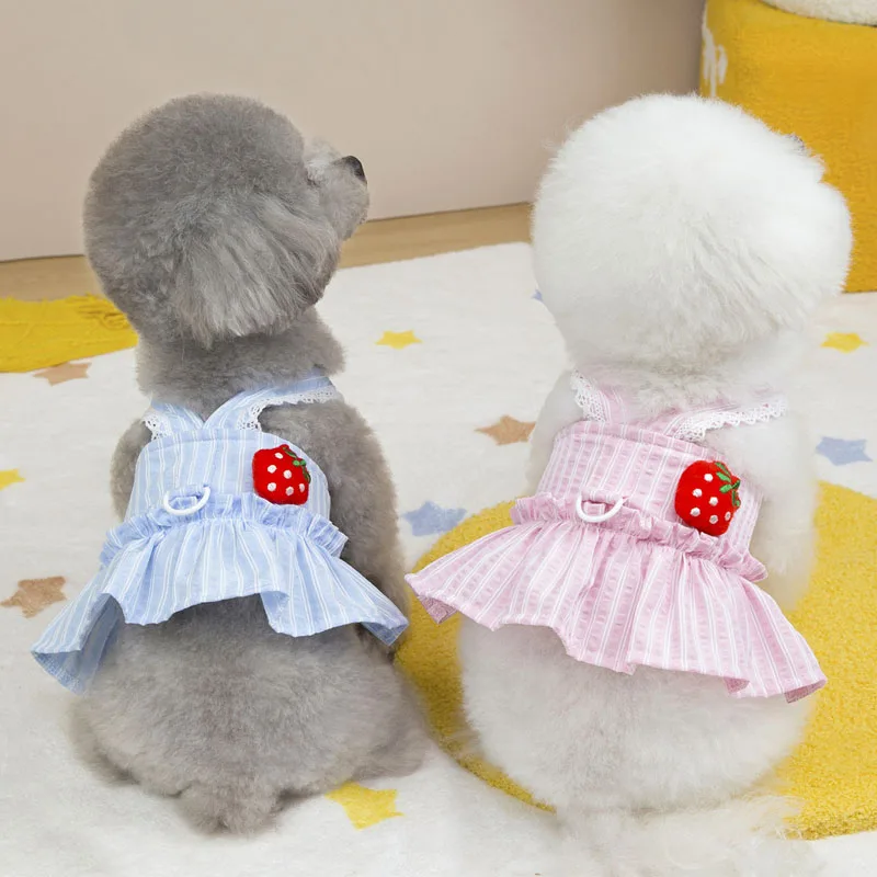 Vestido de verano rosa para perro