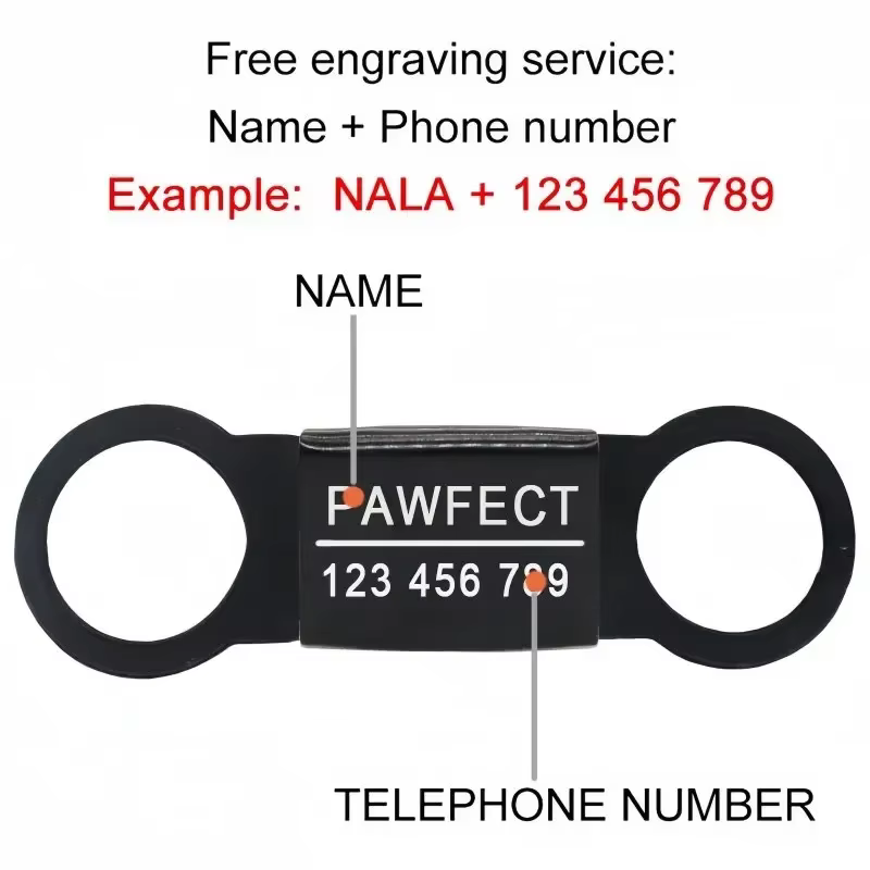 Collar personalizado con grabado de nombre para perros y gatos - imagen 2
