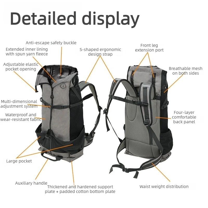 Mochila para perros grandes transpirable – Ajustable para senderismo y viajes - imagen 2