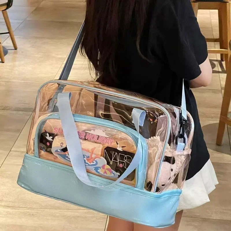 Bolsa de aseo impermeable y transparente de PVC para viajes - imagen 3
