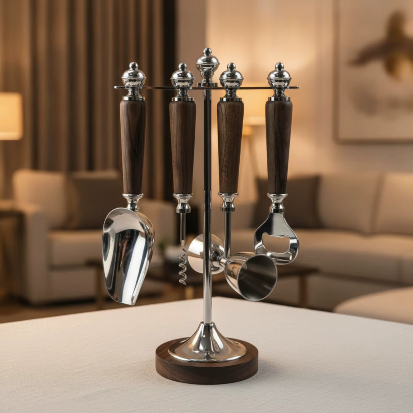 Soporte organizador para barra y copa – Estante universal para utensilios - imagen 4