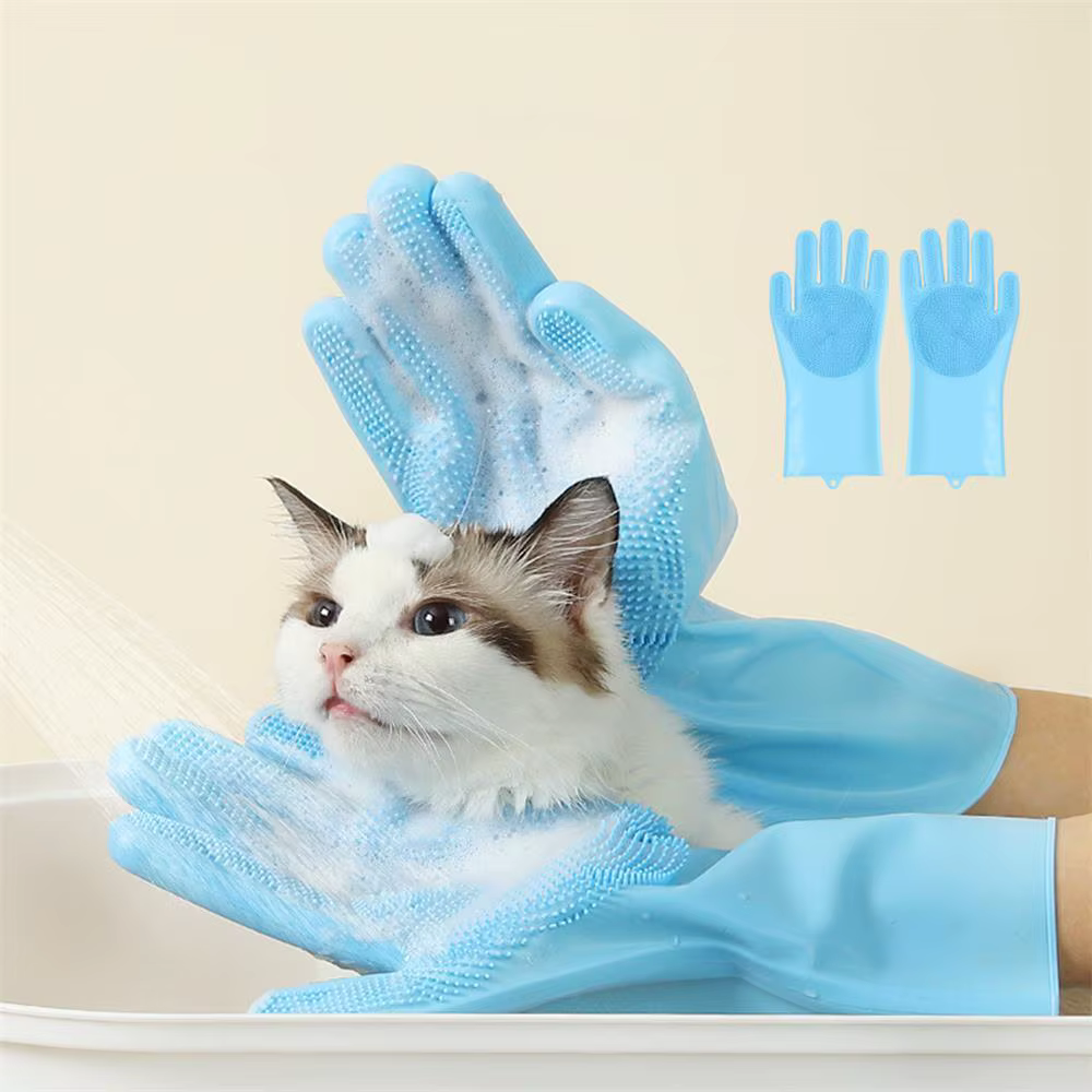 Guante quita pelos de silicona para perros y gatos con masaje - imagen 2
