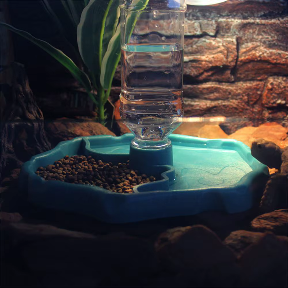 Dispensador automático de agua y alimento para tortugas de terrario - imagen 5
