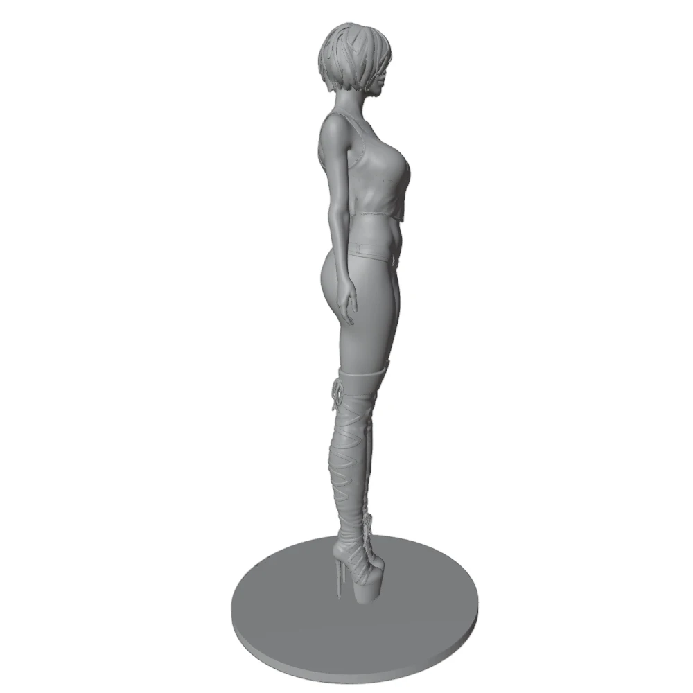 Kit modelo resina DIY miniatura gris impresa en 3D, sin montar - imagen 5