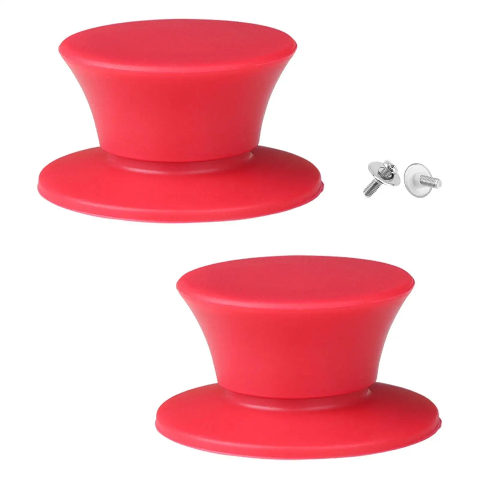 Pomo de silicona rojo para tapa de olla