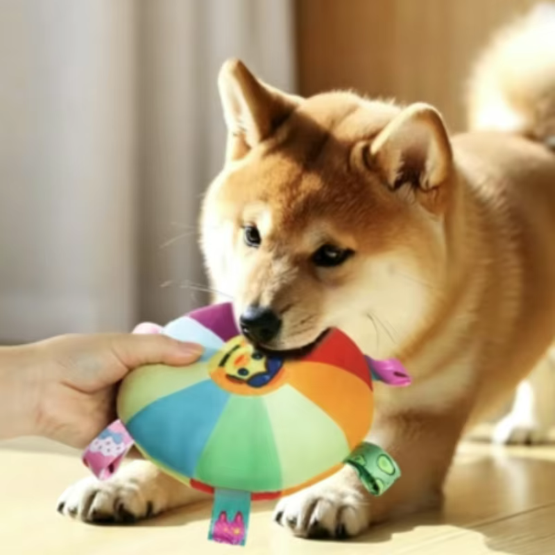 Juguete sonoro de peluche para cachorros – Resiste mordidas