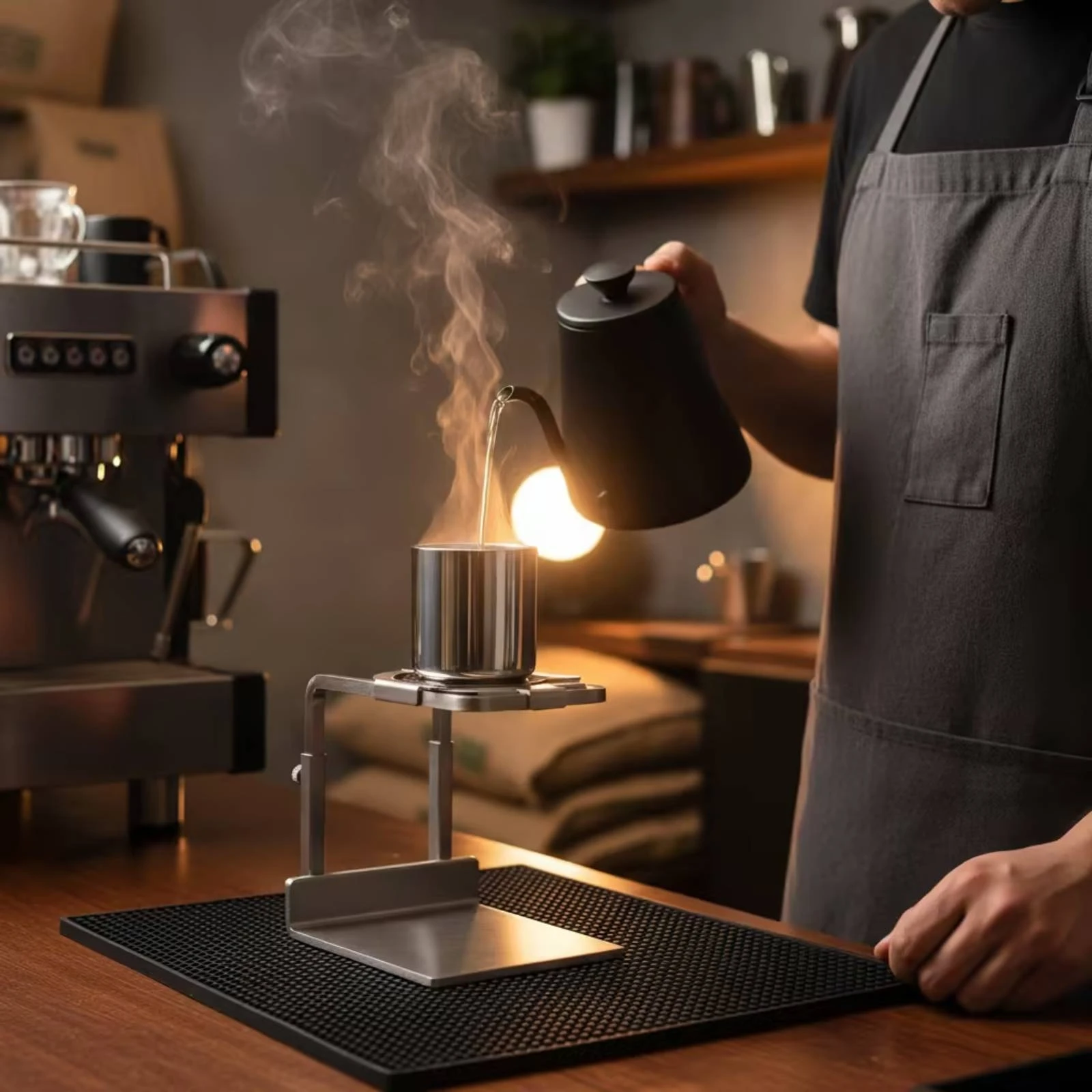 Filtro reutilizable de acero inoxidable para cafetera de goteo Veken - imagen 3