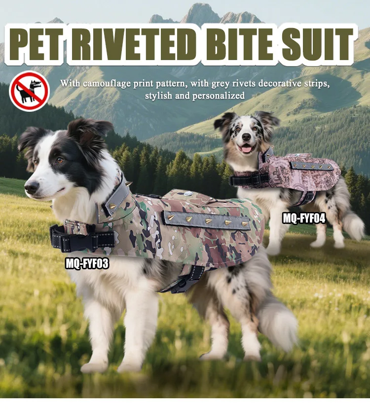 Traje de abrigo acolchado para perro con arnés