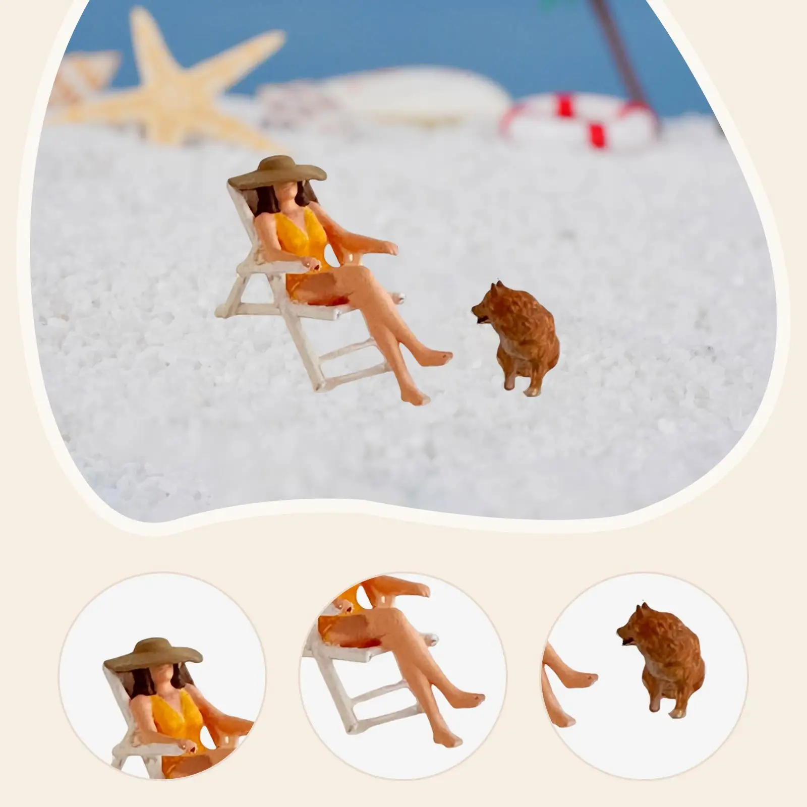 Figuras miniatura de resina para diorama de gatos y perros - imagen 4