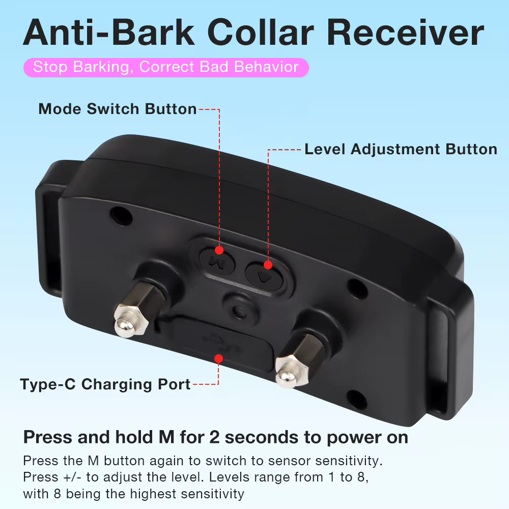 Collar Antiladridos Inteligente 2 en 1 para Perros – Pantalla a Color, Impermeable - imagen 5