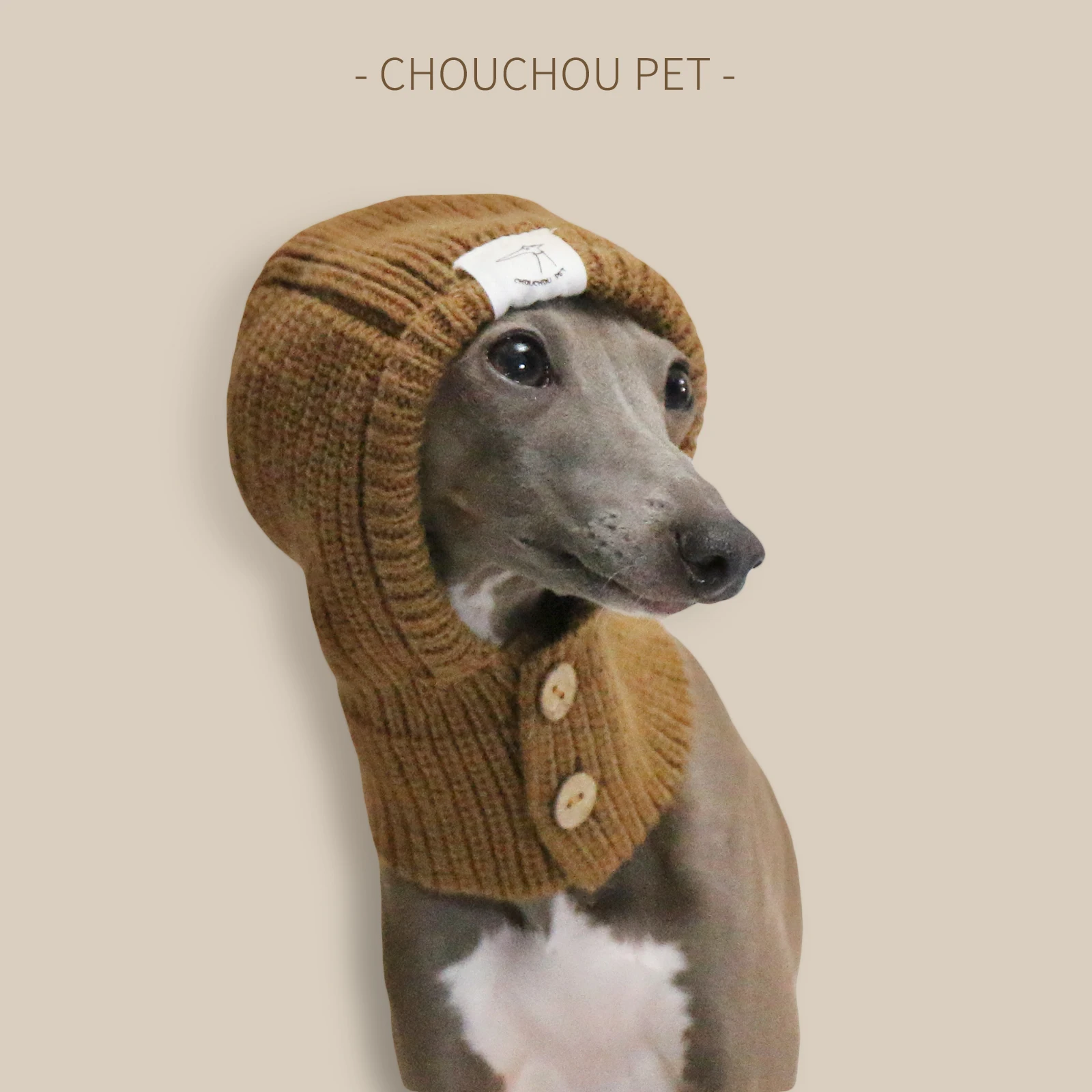 Gorro para perro vista frontal