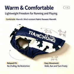 Abrigo de camuflaje impermeable para perros medianos y grandes