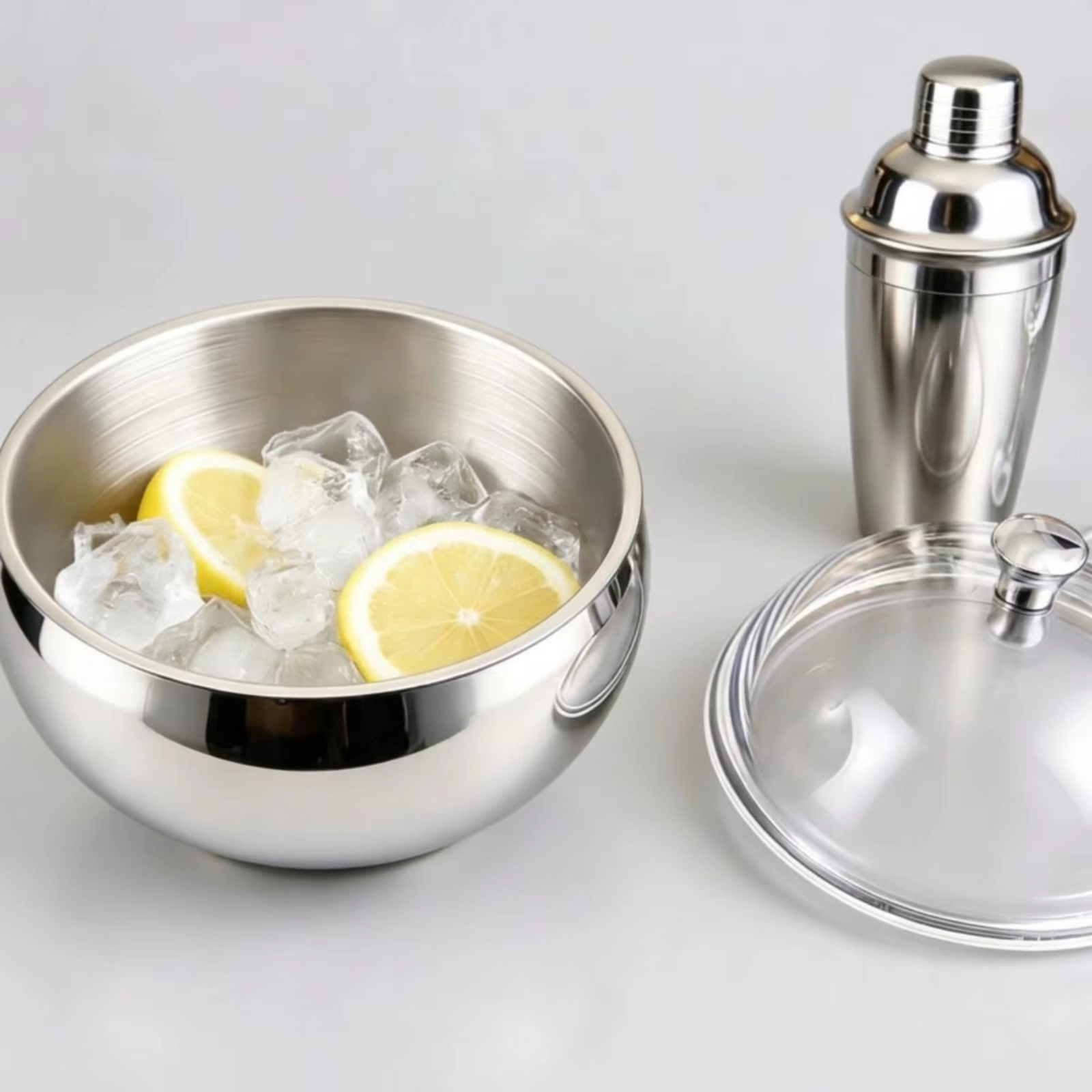 Sferische ijs emmer met deksel – Voedselveilig en elegant design - imagen 2
