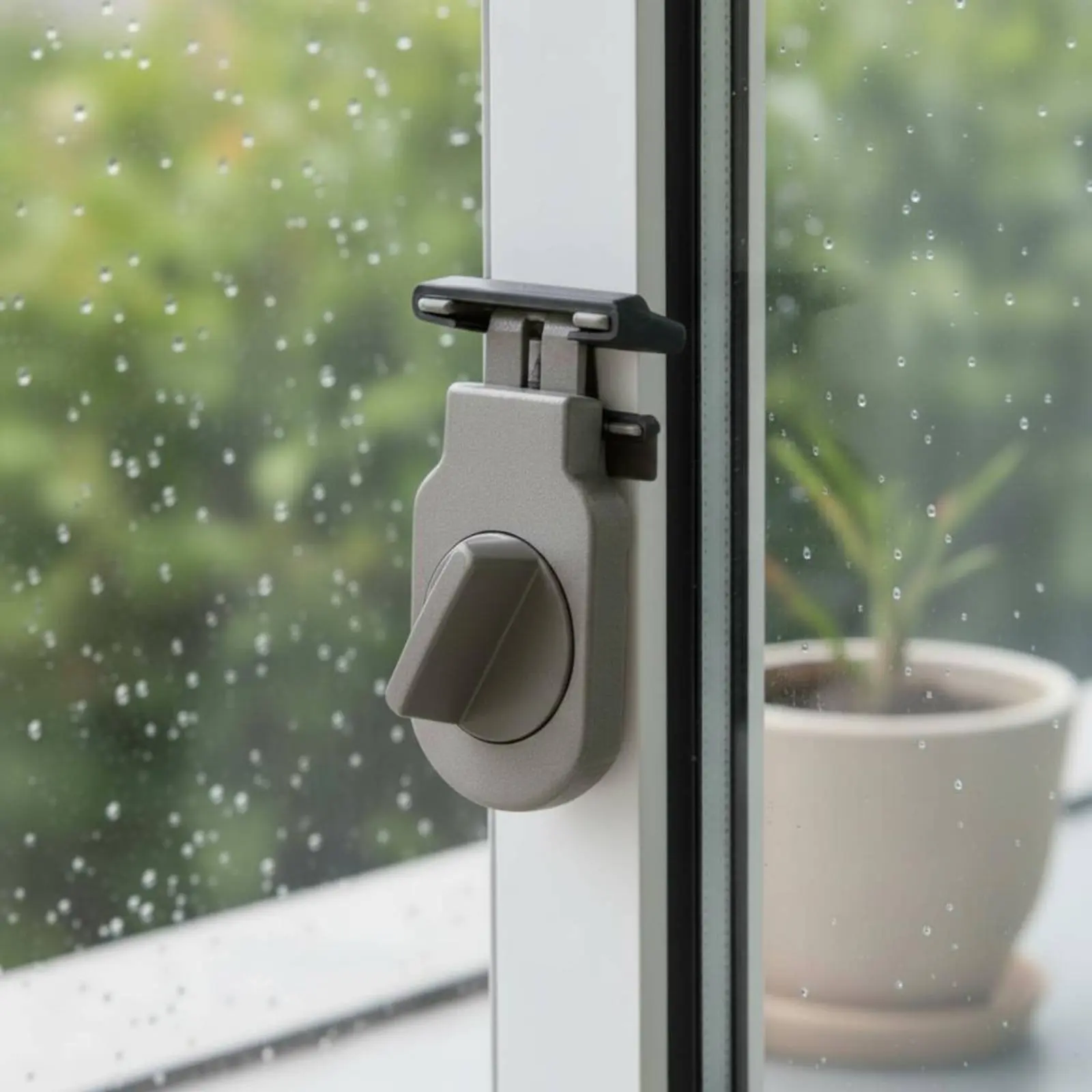 Cerradura de ventana de aluminio: pestillo de seguridad compacto - imagen 4