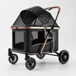 Carrito plegable y portátil para perros medianos y grandes