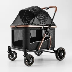 Carrito plegable y portátil para perros medianos y grandes