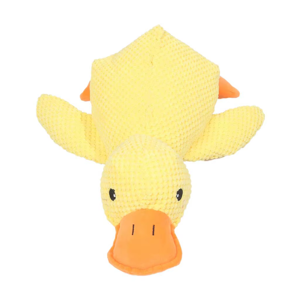 Juguete de peluche patito para perros y gatos, resistente a mordiscos - imagen 3