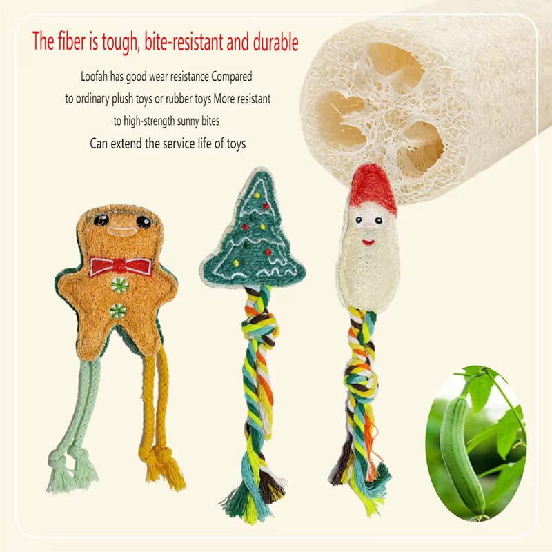 Juguete lufa masticable para gatos y perros pequeños – Ideal para limpieza dental - imagen 3