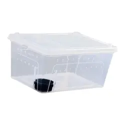 Terrario ventilado transparente para reptiles: tarántulas y lagartos