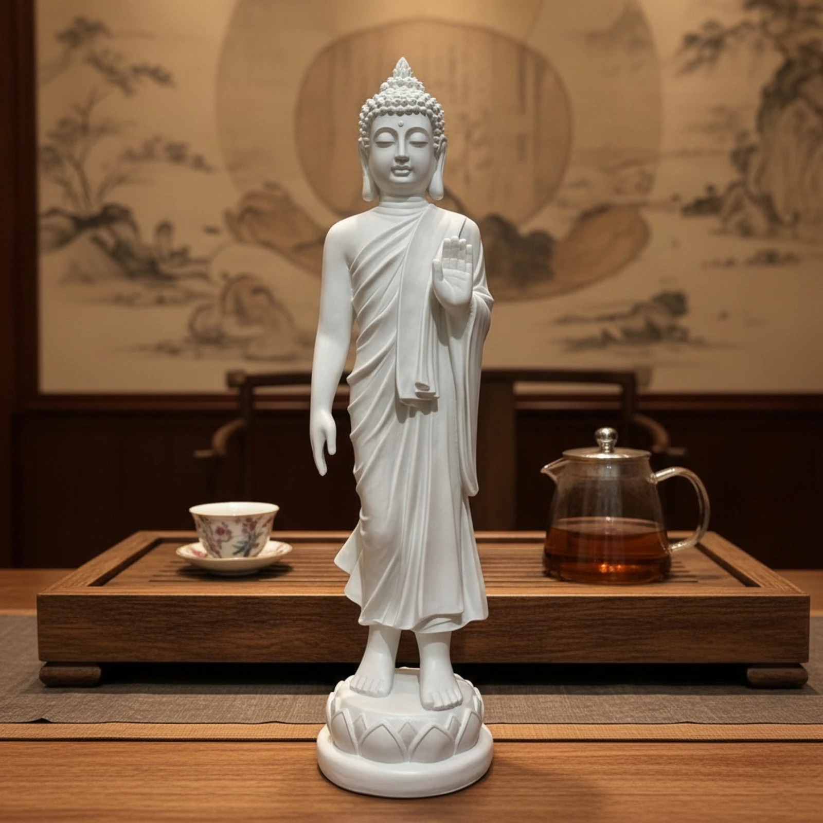 Figura decorativa de Buda en meditación para el hogar - imagen 4