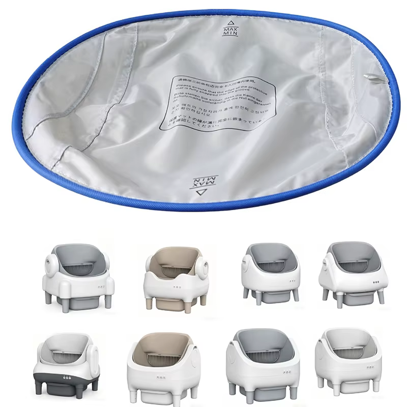 Alfombrilla impermeable arenero automático gatos – base higiénica fácil - imagen 2