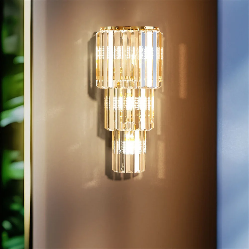 Lámpara de pared LED moderna de cristal para cabecero - imagen 2