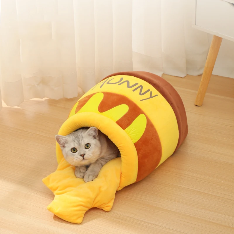Nido para gatos en color beige