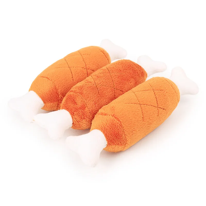 Juguete de peluche paw de pollo para perro