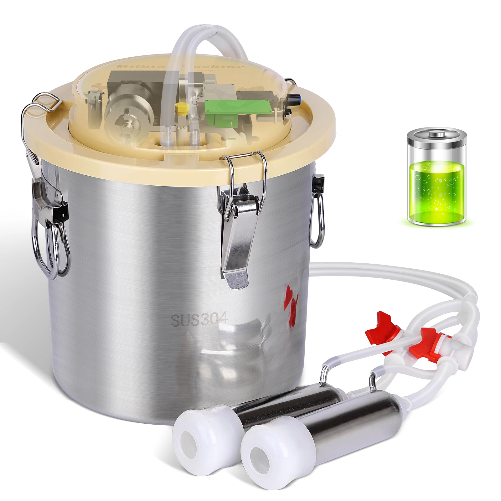 Máquina de ordeño JIECARE vista frontal