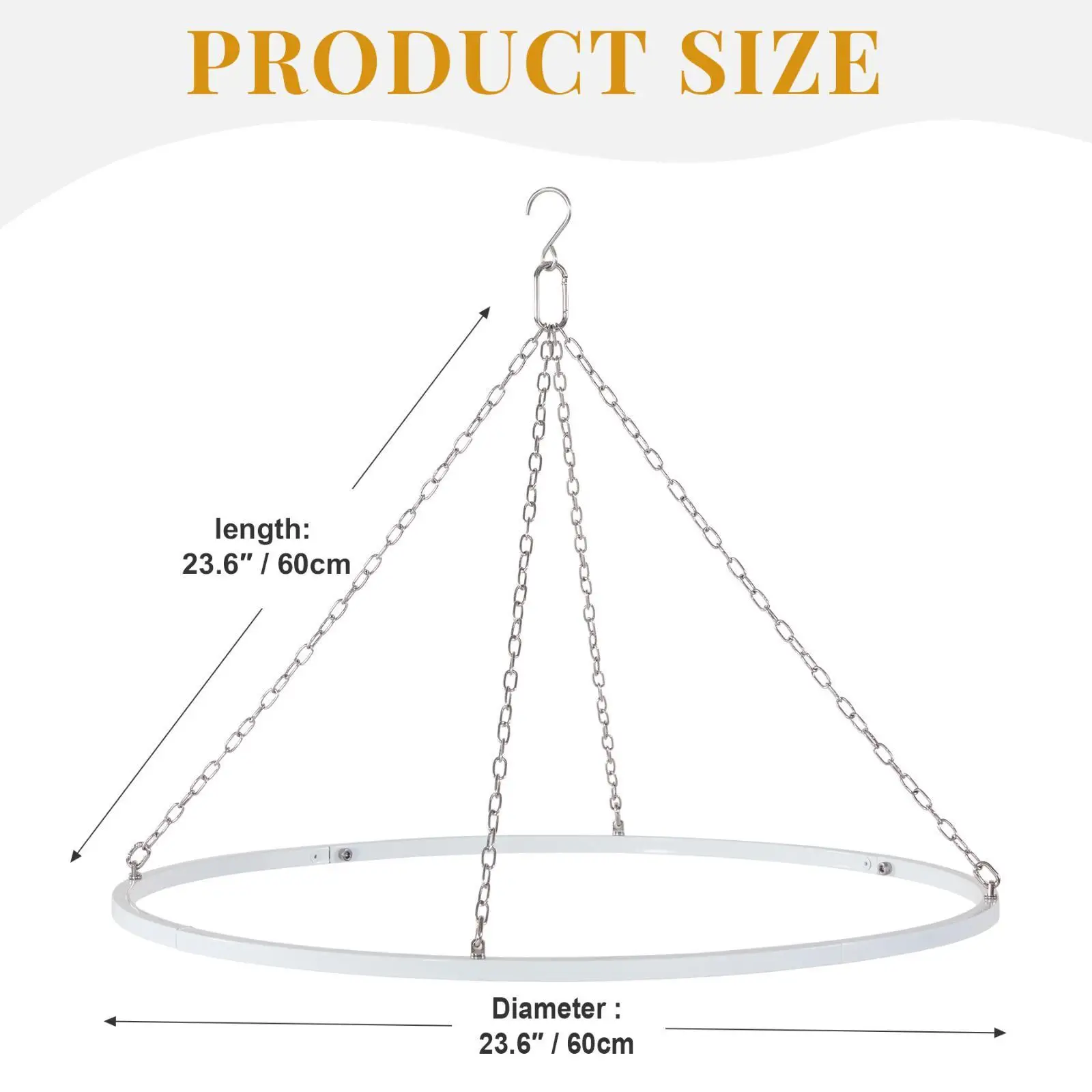 Kit colgado cortinas techo arco acero inoxidable para gatos y perros - imagen 2