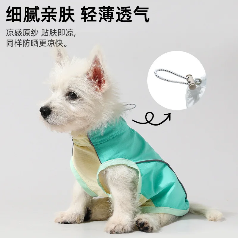 Camiseta fina protección solar para perros pequeños y cachorros