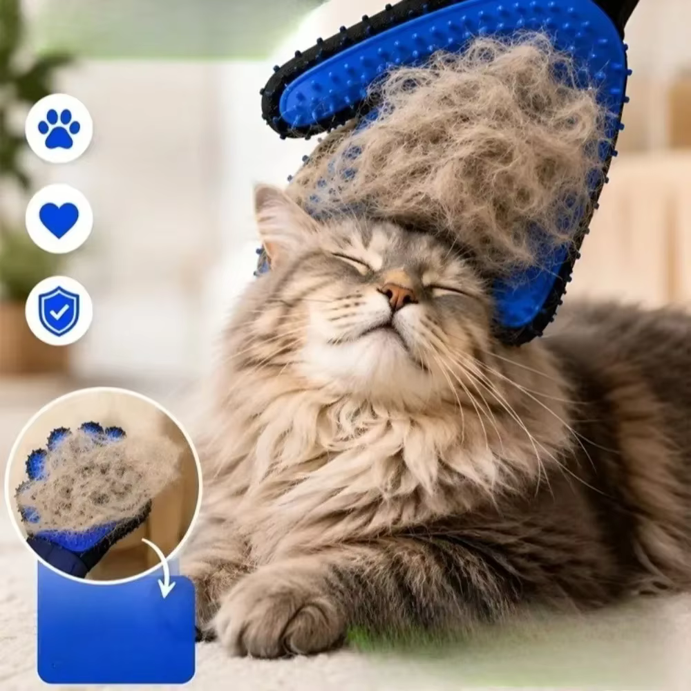 Guante quitapelos para perros y gatos con cepillo de masaje - imagen 5