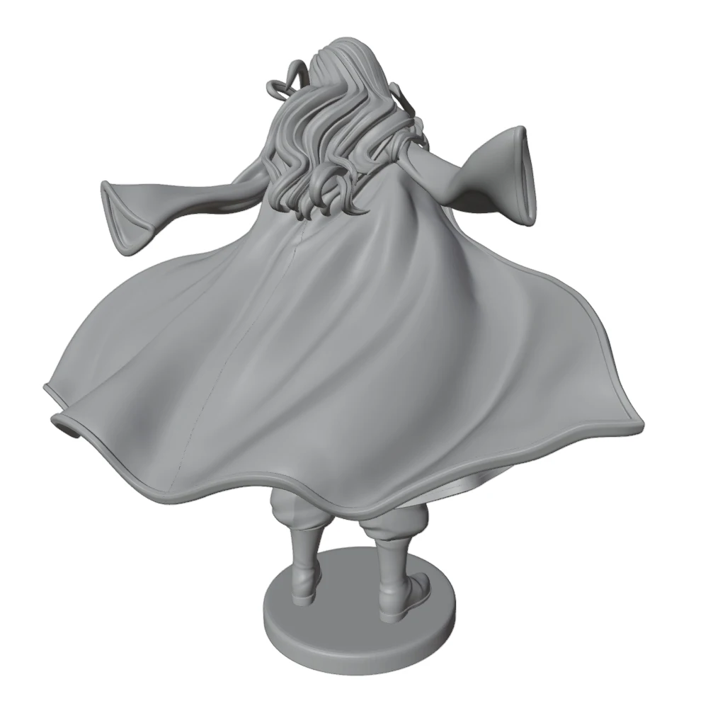 Miniatura GK personaje anime gris 3D 75 mm sin pintar - imagen 4