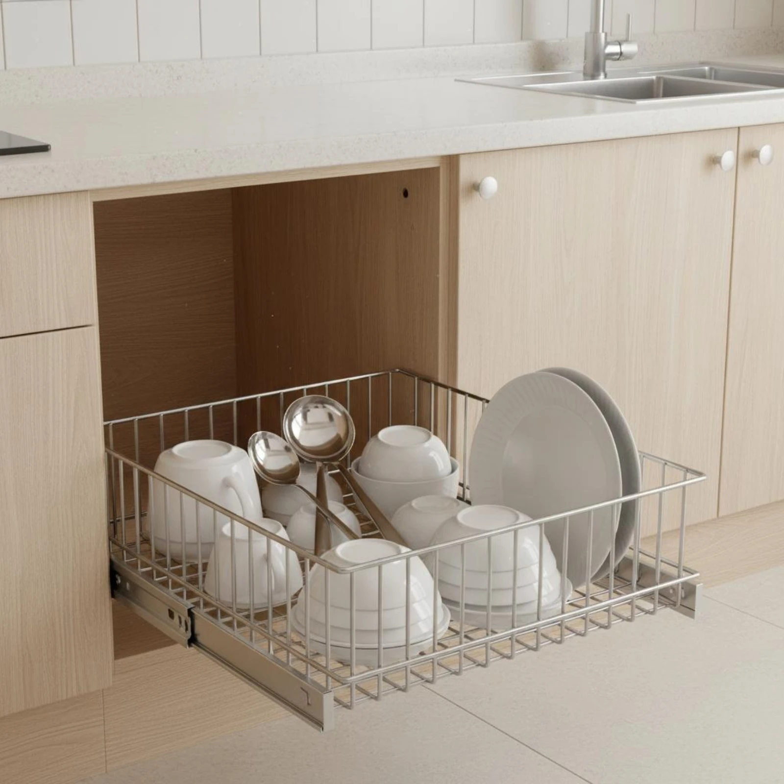 Correderas de cajón para mueble de gato y perro con cierre suave - imagen 3