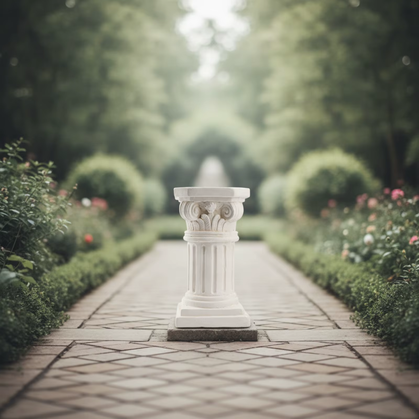 Soporte Macetas Columna Romana – Pedestal Alto para Terraza y Patio - imagen 3