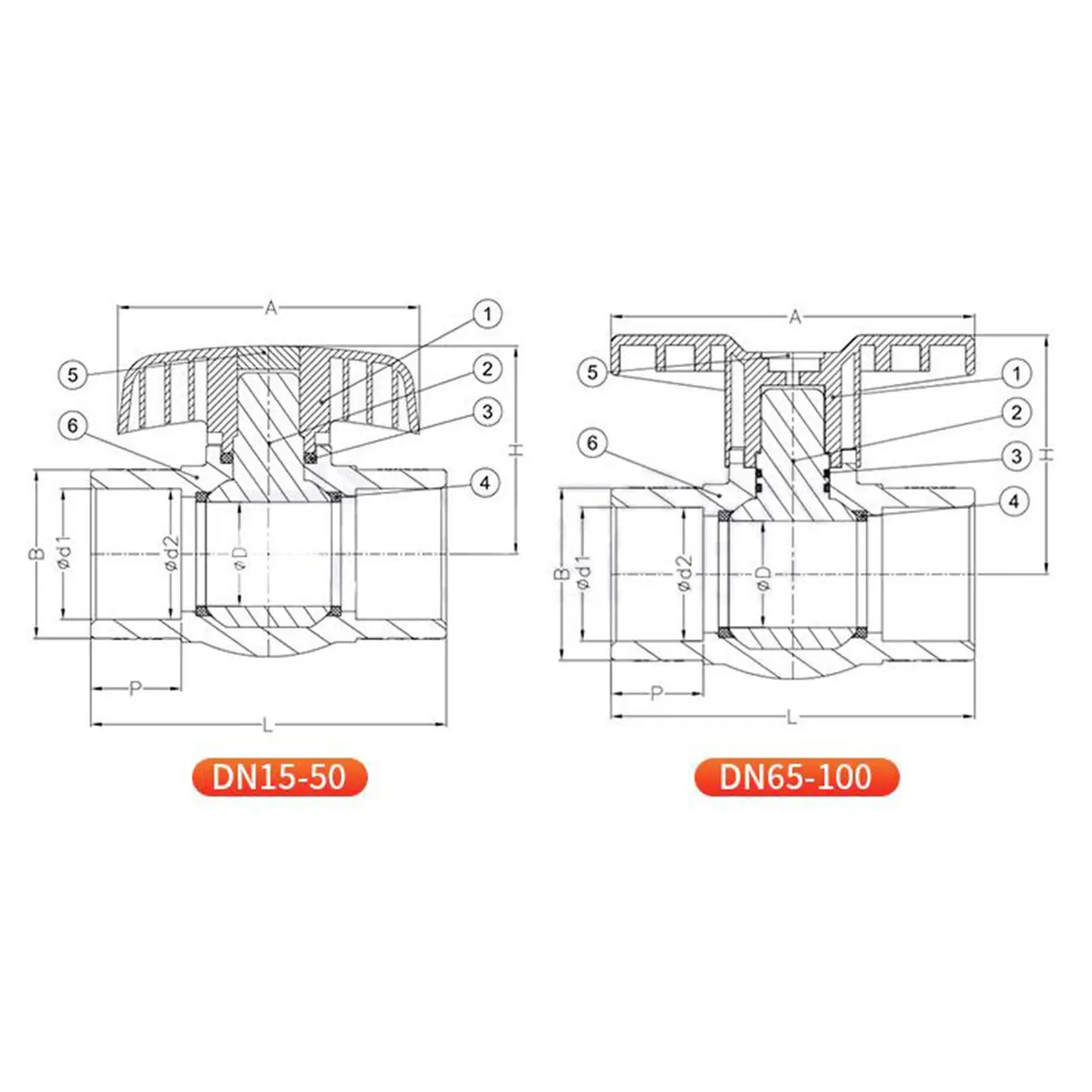 Grifo de bola de PVC de 32 mm para piscina y jardín - imagen 4
