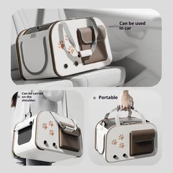 Mochila transportadora tipo cápsula antiestrés para gatos y perros